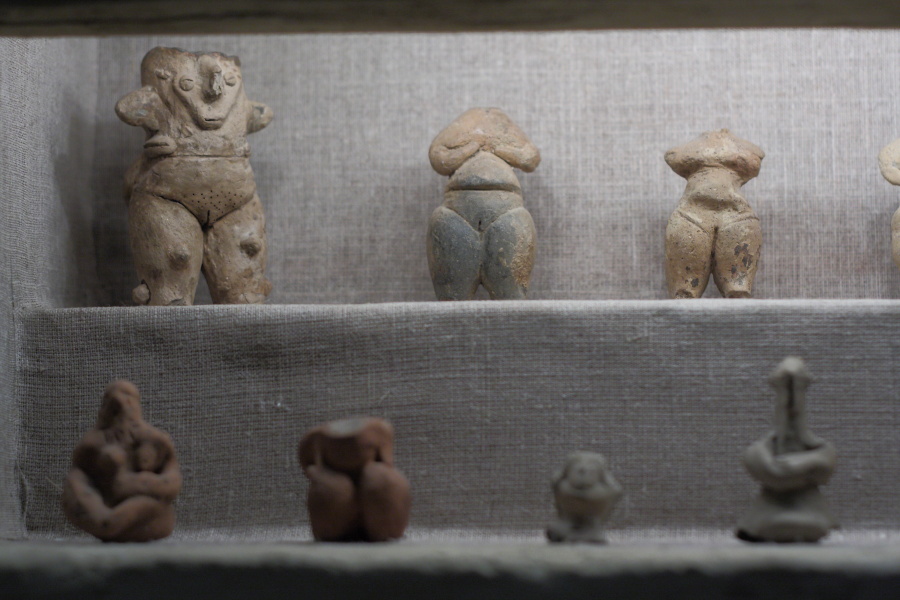 Neolithic Age Clay Figurines Volos Museum