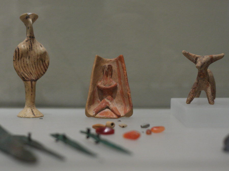 Mycenaean Age Clay Figurines Volos Museum